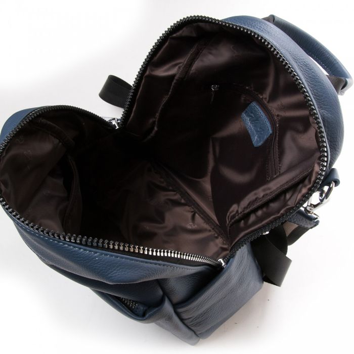 Женская кожаная сумка рюкзак ALEX RAI 27-8903-9 l-blue купить недорого в Ты Купи