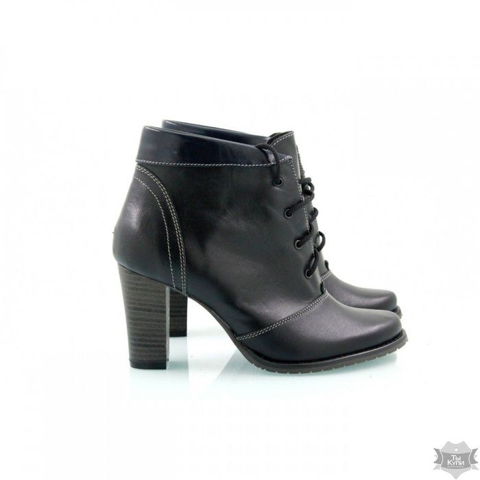 Демисезонные женские ботинки из кожи Villomi 8016-05 купить недорого в Ты Купи