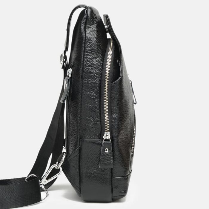 Чоловічий рюкзак шкіряний Keizer k15029-black купити недорого в Ти Купи