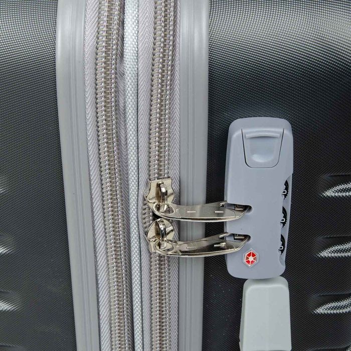 Комплект чемоданов 2/1 ABS-пластик PODIUM 8347 grey змейка 32606 купить недорого в Ты Купи