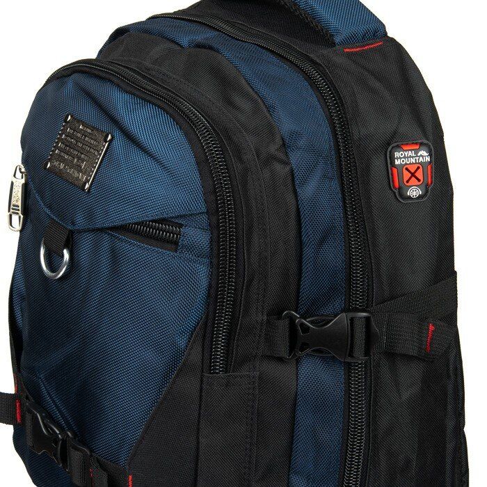 Туристичний рюкзак Royal Mountain 7913 black-blue купити недорого в Ти Купи