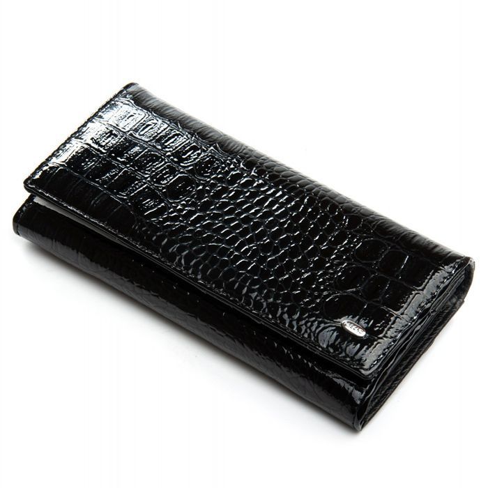 Женский лаковый кожаный кошелек PE DR. BOND PEW501 black купить недорого в Ты Купи