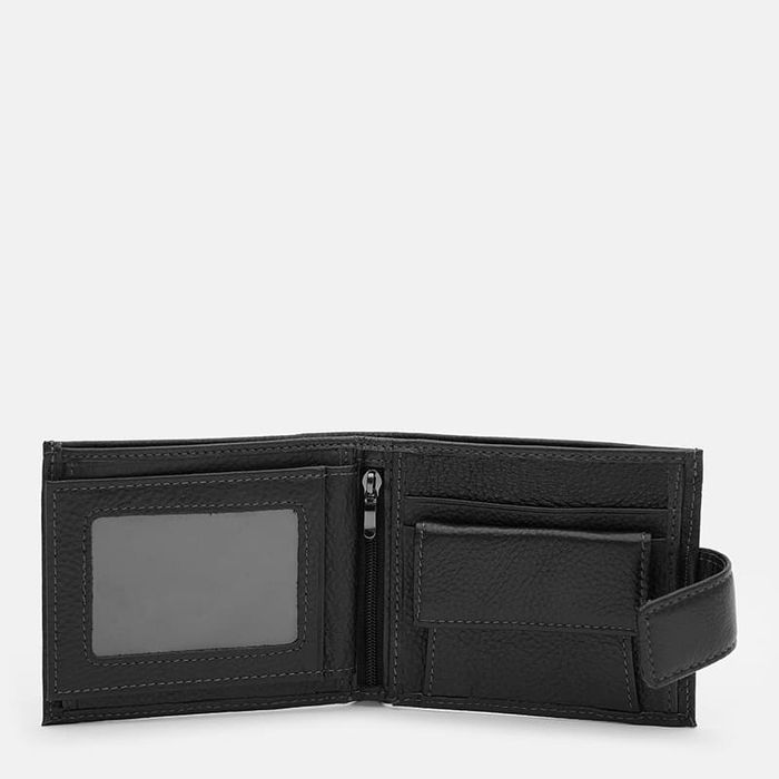 Чоловічий шкіряний портмоне Ricco Grande K1620bl-black купити недорого в Ти Купи