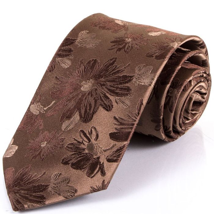 Краватка чоловіча коричневий шовковий SCHONAU and HOUCKEN fareshs-07 купити недорого в Ти Купи