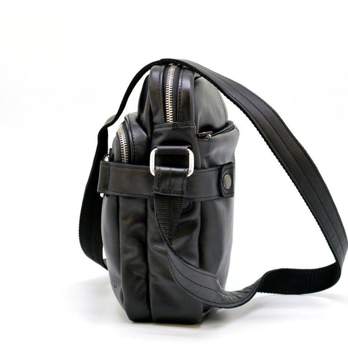 Мужская кожаная черная сумка TARWA ga-6012-3md купити недорого в Ти Купи