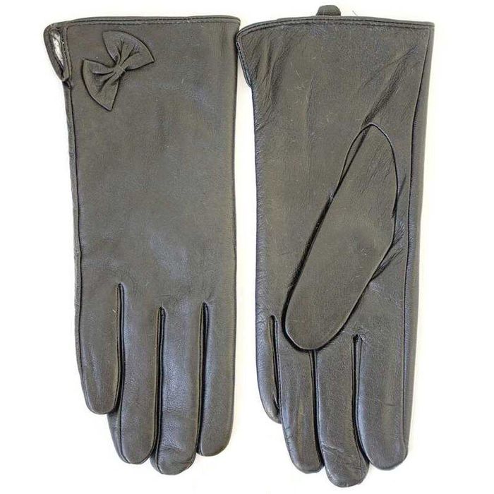 Женские кожаные перчатки Shust Gloves чёрные 369s2 S купить недорого в Ты Купи