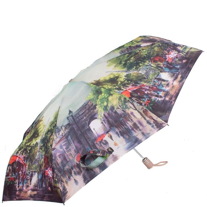 Женский разноцветный стильный зонт автомат с рисунком ZEST купить недорого в Ты Купи