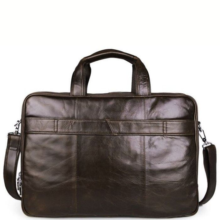 Чоловіча шкіряна сумка Vintage 14216 Коричневий купити недорого в Ти Купи