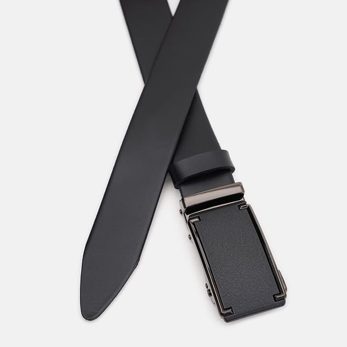 Чоловічий шкіряний ремінь Borsa Leather 125v1genav29-black купити недорого в Ти Купи