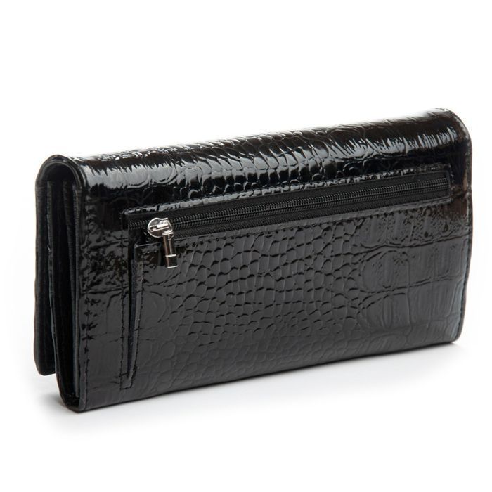 Женский лаковый кожаный кошелек PE DR. BOND PEW501 black купить недорого в Ты Купи