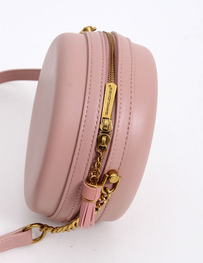 Женская розовая сумка из экокожи David Jones Мэдж СМ-5658Т купить недорого в Ты Купи