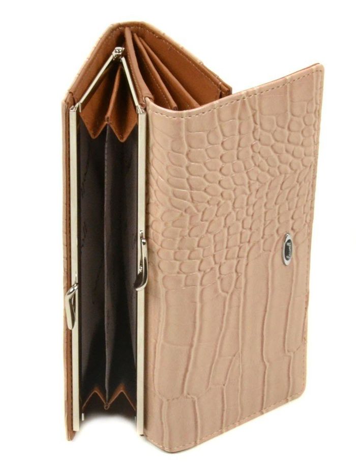 Жіночий стильний бежевий гаманець Cossrol Rose Series-1 WD-3 beige купити недорого в Ти Купи