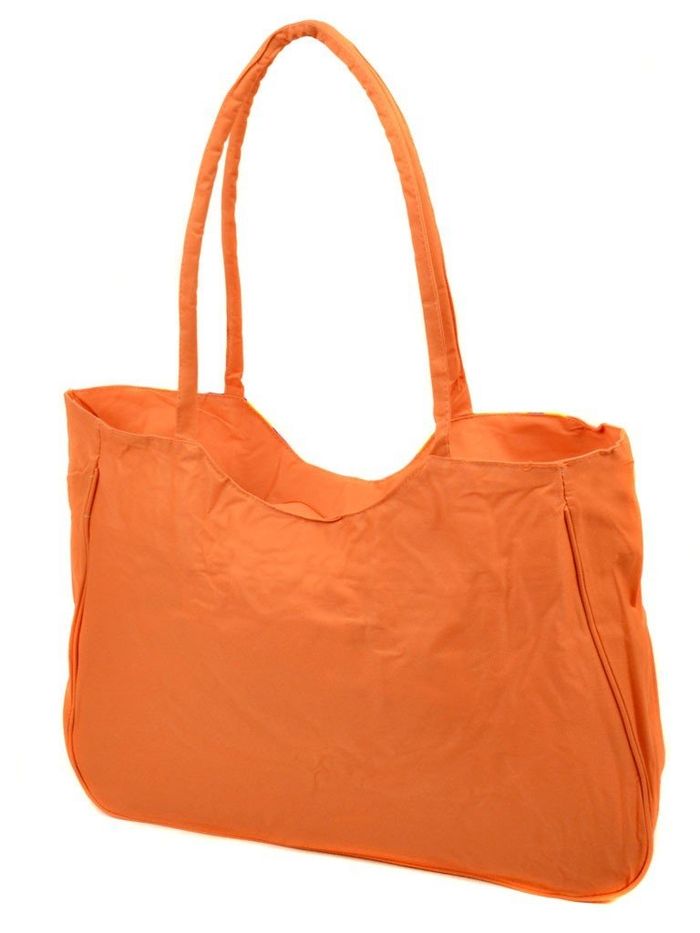 Женская оранжевая Летняя пляжная сумка Podium /1330 orange купить недорого в Ты Купи
