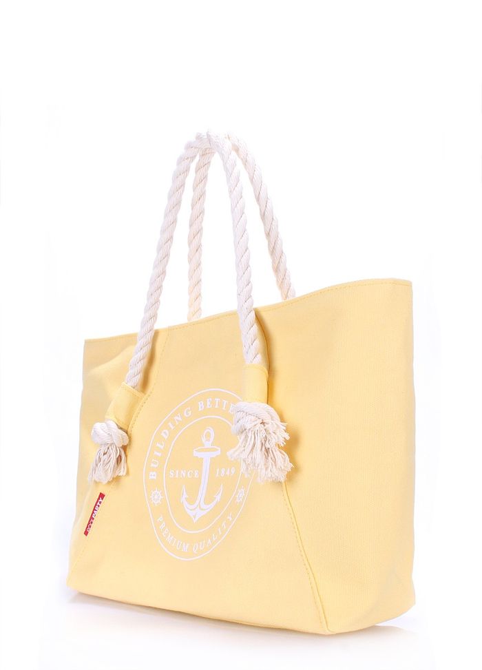 Летняя тканевая сумка POOLPARTY breeze-oxford-yellow купить недорого в Ты Купи