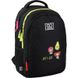 Подростковый рюкзак GoPack Education для девочек 21 л чёрный Bright cats (GO20-133M-1)