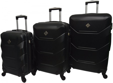 Набор из 3 чемоданов из ABS пластика Bonro Style 10500307 купить недорого в Ты Купи