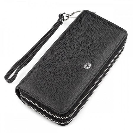 Жіночий шкіряний гаманець ST Leather 18446 (ST238-2) Чорний купити недорого в Ти Купи