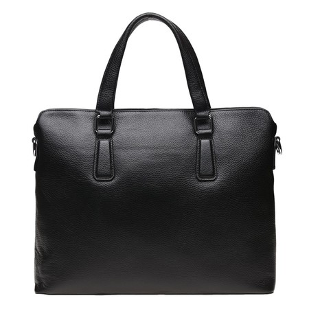 Мужская кожаная сумка Borsa Leather k19152-1-black купить недорого в Ты Купи