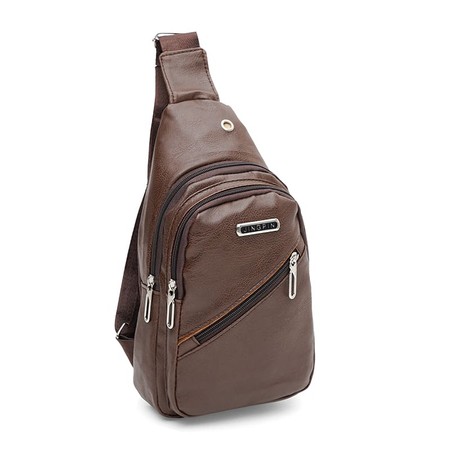 Мужской рюкзак через плечо Monsen C1921br-brown купить недорого в Ты Купи