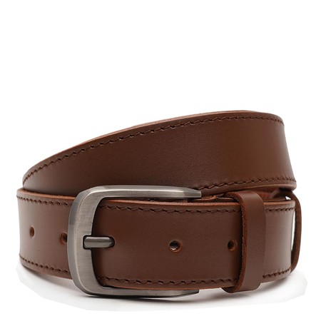Мужской кожаный ремень Borsa Leather V1125FX08-brown купить недорого в Ты Купи
