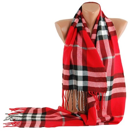 Червоно-чорний чоловічий шарф TRAUM купити недорого в Ти Купи