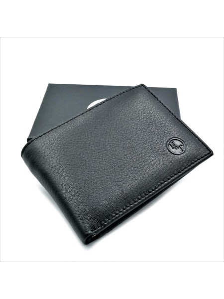 Чоловічий шкіряний гаманець-зажим Weatro 11 х 8 х 2 см Чорний wtro-168-24C купити недорого в Ти Купи