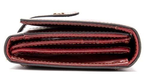 Жіночий бордовий гаманець, виготовлений з натуральної шкіри Vintage 14916 купити недорого в Ти Купи