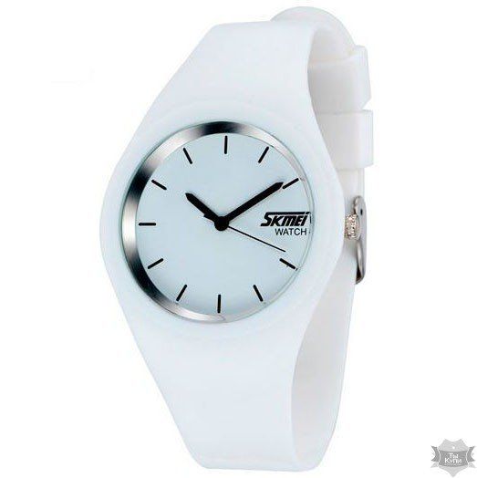 Чоловічий годинник Skmei Rubber White (+1387) купити недорого в Ти Купи