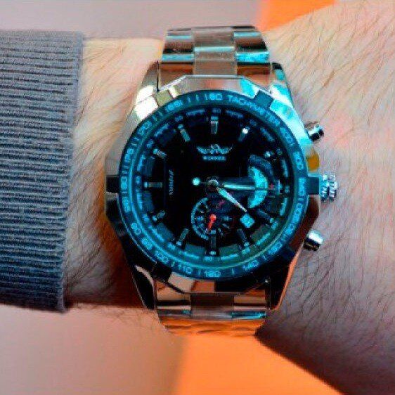 Мужские часы с календарем WINNER TITANIUM 1038 купить недорого в Ты Купи