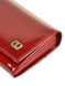 Жіночий шкіряний червоний гаманець Gold Bretton W501 red