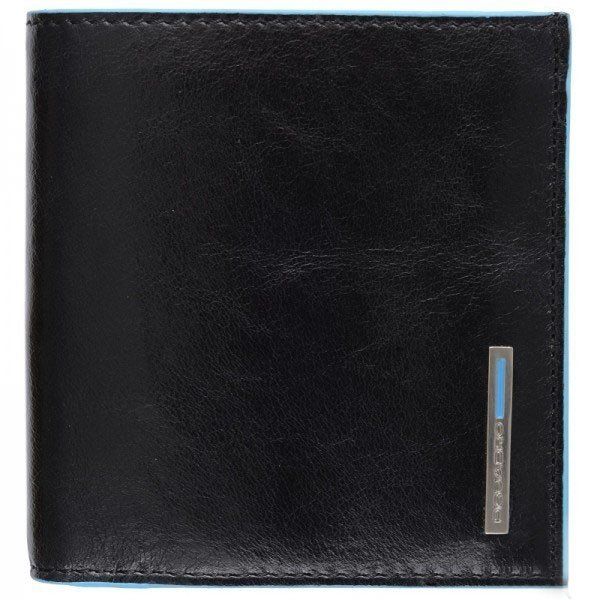 Черное кожаное мужское портмоне Piquadro Blue Square (PU1741B2_N) купить недорого в Ты Купи