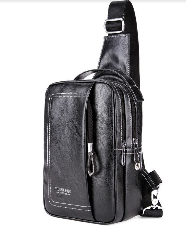 Мужская повседневная черная сумка Polo 9916 купить недорого в Ты Купи