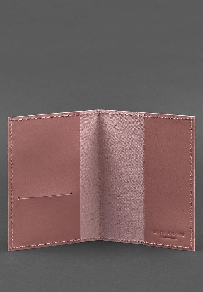 Кожаная обложка для паспорта 1.2 розовая BN-OP-1-2-PINK-PEACH купить недорого в Ты Купи