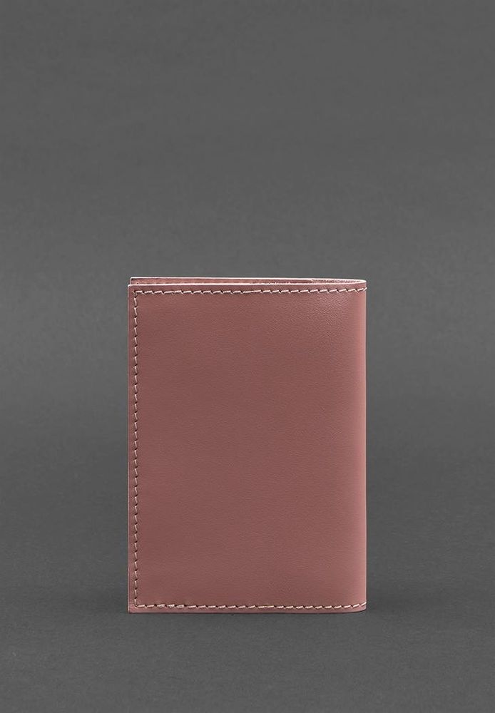 Шкіряна паспортна кришка 1.2 рожевий BN-OP-1-2 рожевий-персик купити недорого в Ти Купи
