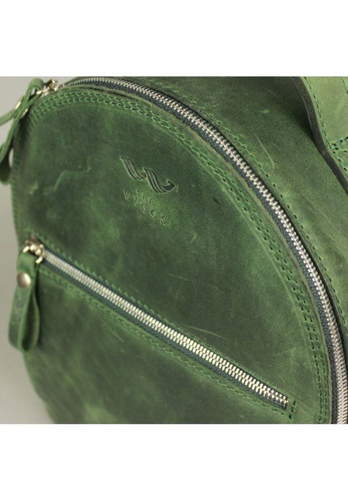 Рюкзак жіночий шкіряний Groove S зелений вінтажний TW-GROOVE-S-GREEN-CRZ купити недорого в Ти Купи