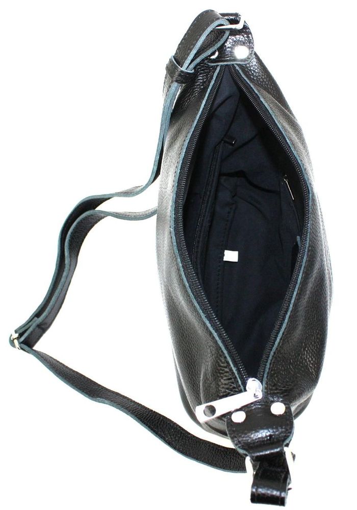 Кожаная женская сумка через плечо Borsacomoda черная 809.023 купить недорого в Ты Купи