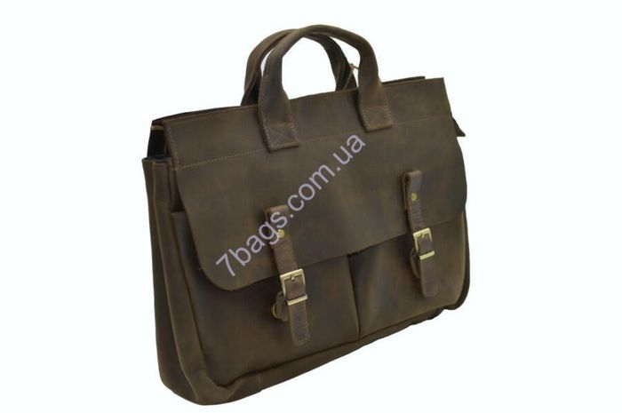 Мужская кожаная коричневая сумка-портфель TARWA rc-7107-1md купить недорого в Ты Купи