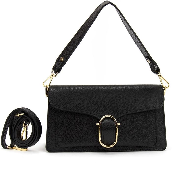 Женская черная маленькая сумка Firenze Italy F-IT-1012A купить недорого в Ты Купи