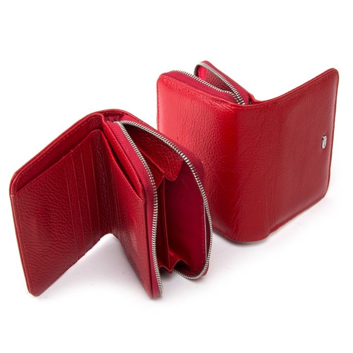 Жіночий шкіряний гаманець Classik DR. BOND WN-4 red купити недорого в Ти Купи