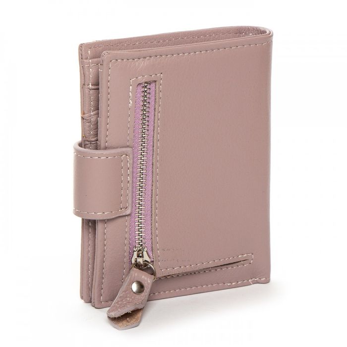Женский кожаный кошелек Classik DR. BOND WN-23-15 pink-purple купить недорого в Ты Купи