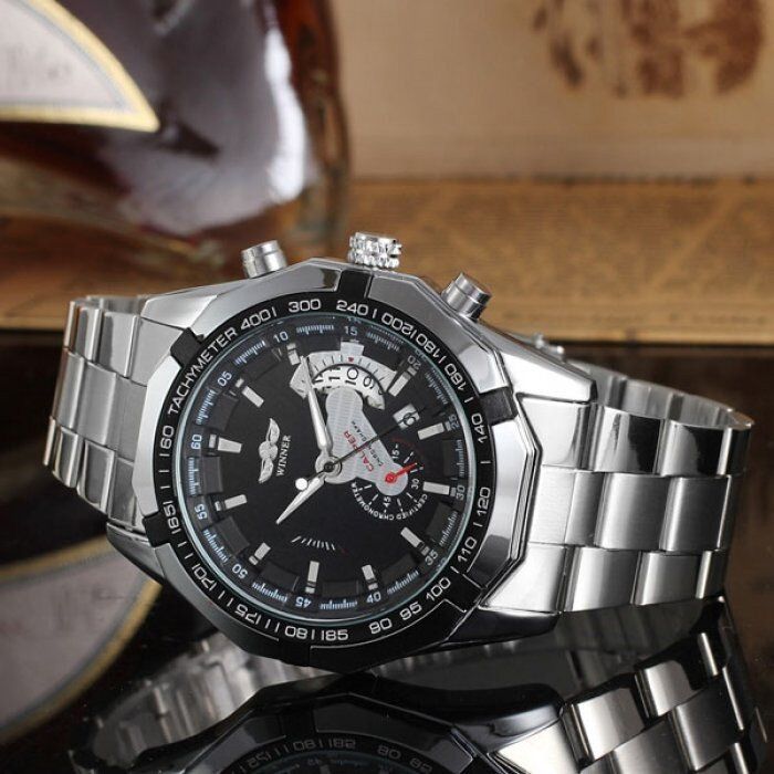 Мужские часы с календарем WINNER TITANIUM 1038 купить недорого в Ты Купи