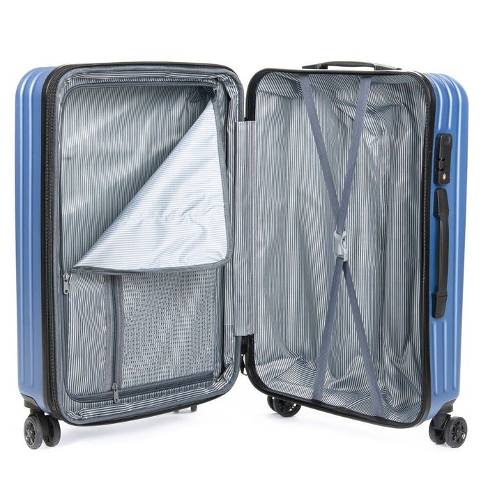 Комплект валіз 2/1 ABS-пластик PODIUM 8340 blue змійка 32069 купити недорого в Ти Купи