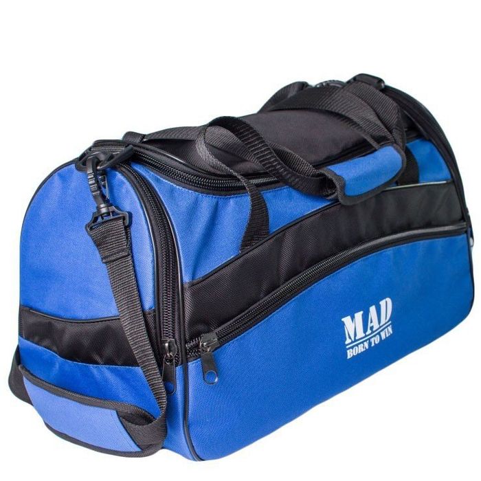 Спортивна сумка унісекс MAD Twist синя купити недорого в Ти Купи