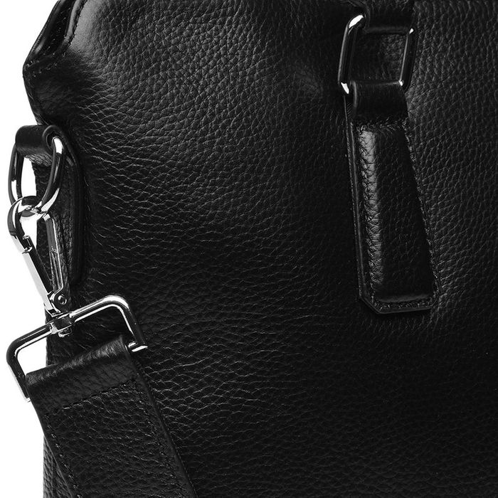 Чоловічі шкіряні сумки Borsa Leather k19152-1-black купити недорого в Ти Купи