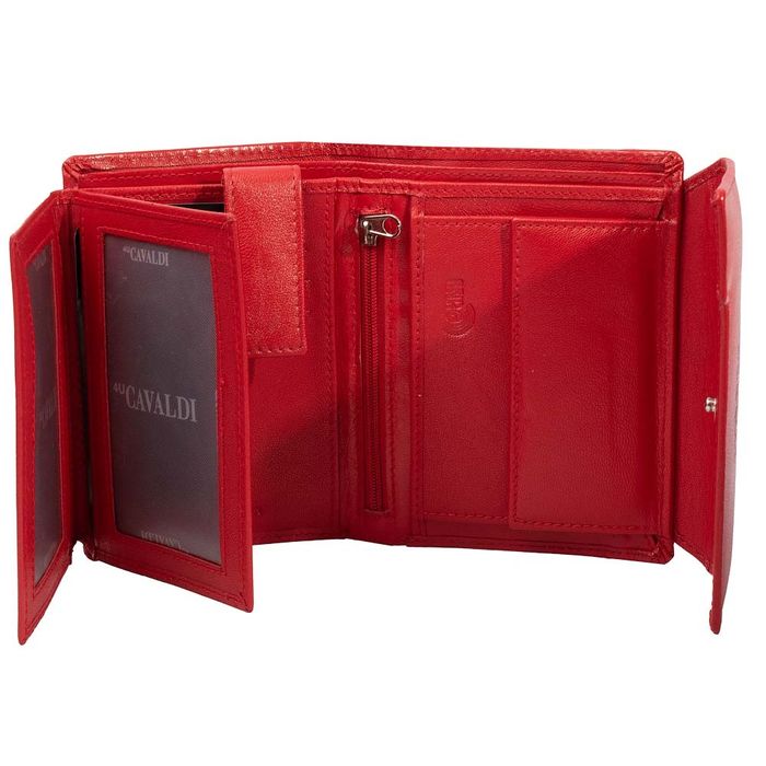 Женский кожаный кошелек 4U CAVALDI DNKRDDB-05-GCL-red купить недорого в Ты Купи