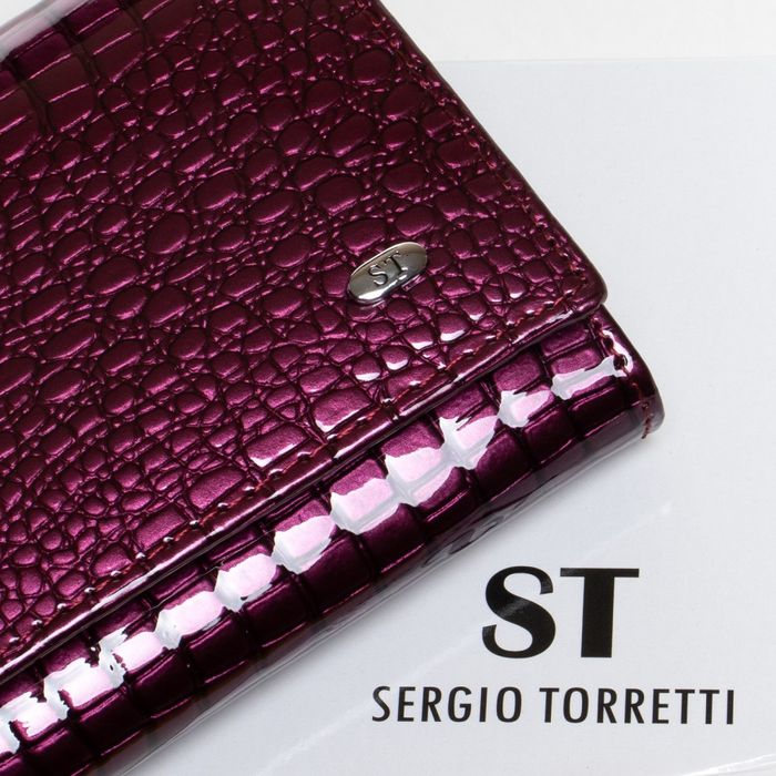 Кожаный женский кошелек LR SERGIO TORRETTI W1-V-2 purple купить недорого в Ты Купи
