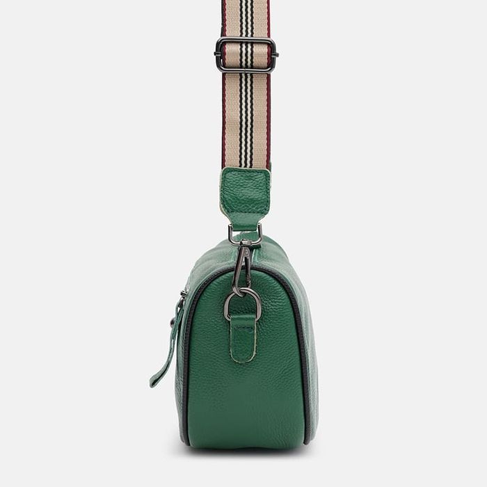 Женская кожаная сумка Borsa Leather K18569gr-green купить недорого в Ты Купи