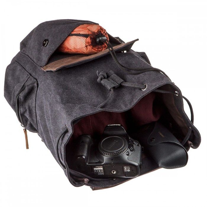 Текстильный чёрный рюкзак Vintage 20135 купить недорого в Ты Купи