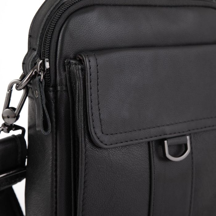 Небольшая мужская кожаная сумка через плечо Tiding Bag N2-8013A купить недорого в Ты Купи
