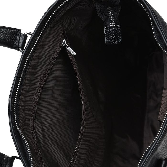 Мужская кожаная сумка Borsa Leather k19152-1-black купить недорого в Ты Купи
